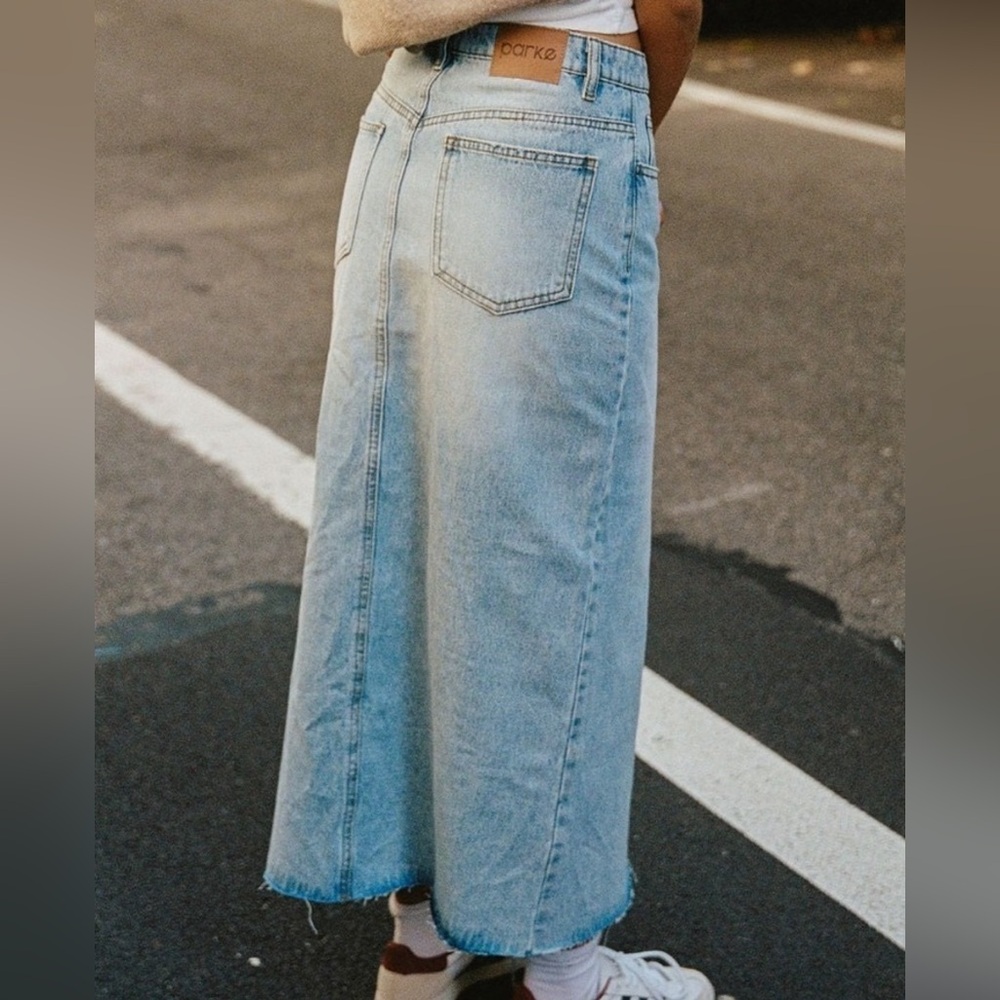 Parke Denim Maxi Skirt • NWOT